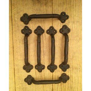 Bulk Resale Forty-Eight (48) Large 9" long Cast Iron Gate Pull Handle (48) 05122